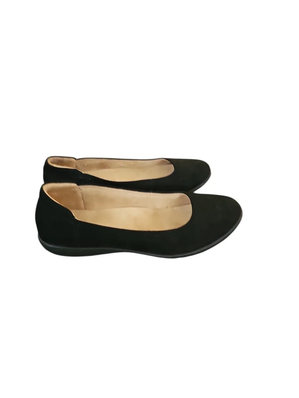 Naturalizer Flexy Ballet Flat Classic Women's Black Suede Shoes Sz 8 SH239